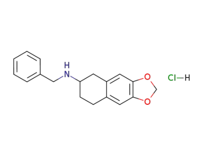 2-(N-benzylamino)-6,7-(methylenedioxy)-1,2,3,4-tetrahydronaphthalene hydrochloride