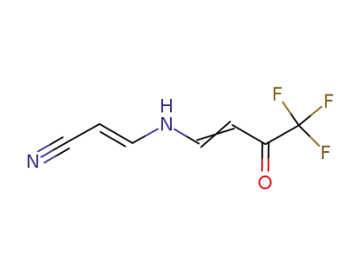 (E)-3-[(4,4,4-trifluoro-3-oxo-1-butenyl)amino]-2-propenenitrile