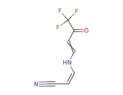 (Z)-3-[(4,4,4-trifluoro-3-oxo-1-butenyl)amino]-2-propenenitrile