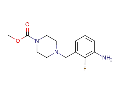 methyl 4-(3-amino-2-fluorobenzyl)piperazine-1-carboxylate